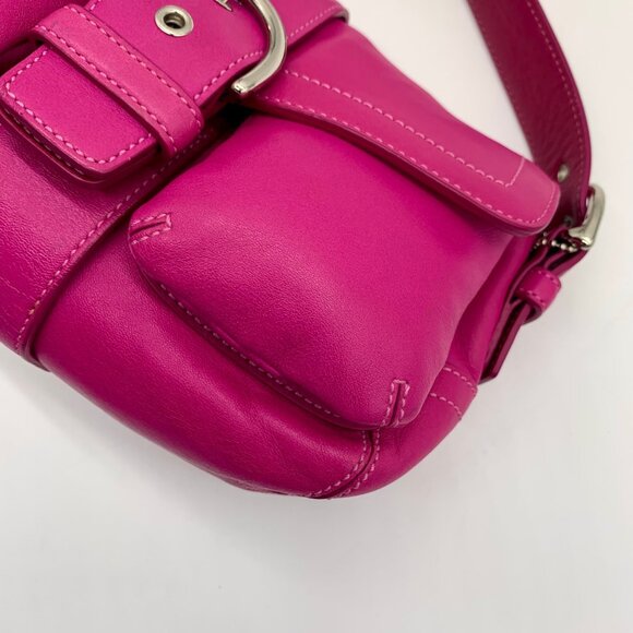 Coach Pink Leather Vintage Soho Pocket Flap Shoulder Bag  1446 - Picture 9 of 11